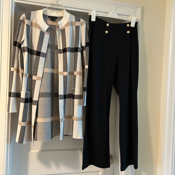 MICHAEL Michael Kors Black Trousers with Gold Accents - Picture 9 of 10